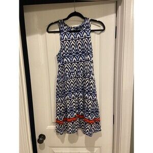 Tart Collection Multi-Color Sleeveless Geometric Print Dress- L